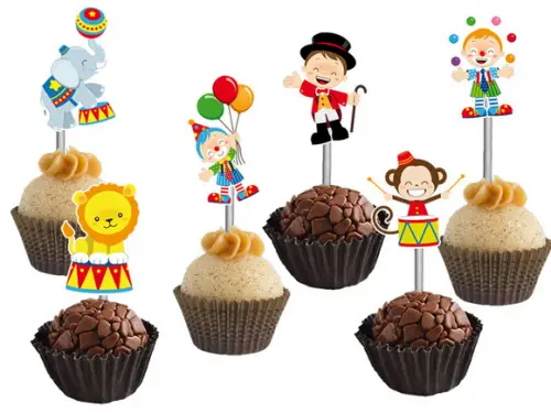 Topper para Docinhos Circo