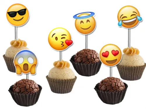 Topper para Docinhos Emoji