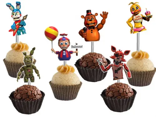 Topper para Docinhos Five Nights At Freddys Fnaf