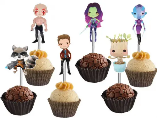 Topper para Docinhos Guardiões da Galaxia Aquarela