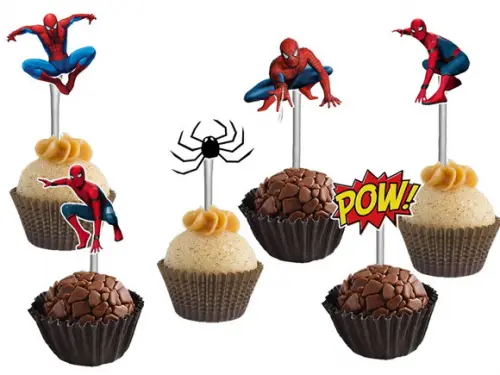 Topper para Docinhos Homem Aranha