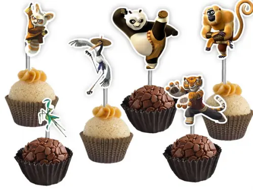 Topper para Docinhos Kung Fu Panda