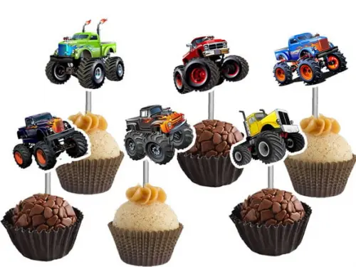 Topper para Docinhos Monster Trucks