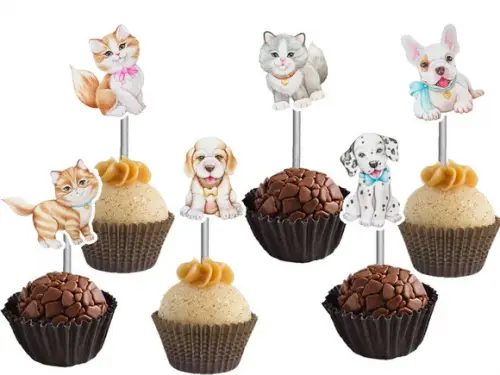 Topper para Docinhos Pets Aquarelado
