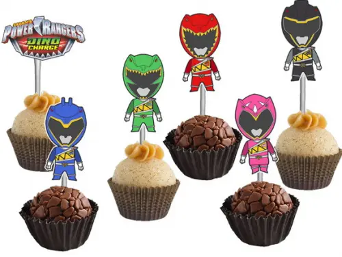 Topper para Docinhos Power Rangers