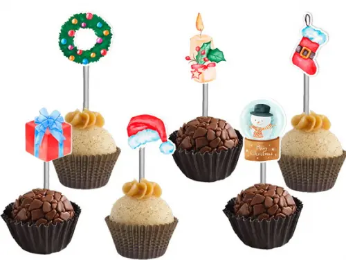 Topper para Docinhos Presentes de Natal