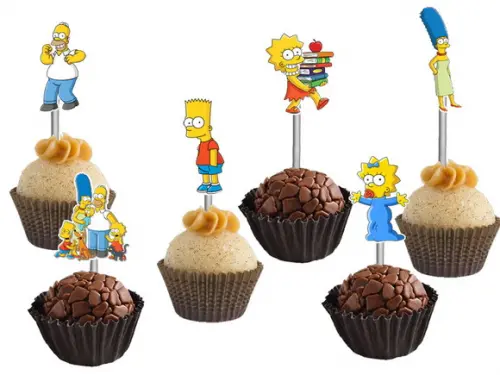 Topper para Docinhos Simpsons