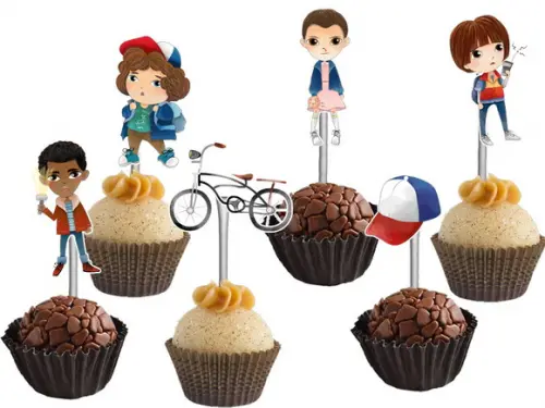 Topper para Docinhos Stranger Things Aquarelado
