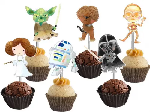 Topper para Docinhos Star Wars Aquarelado