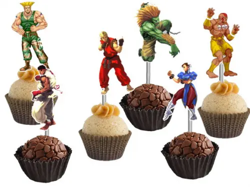 Topper para Docinhos Street Fighter