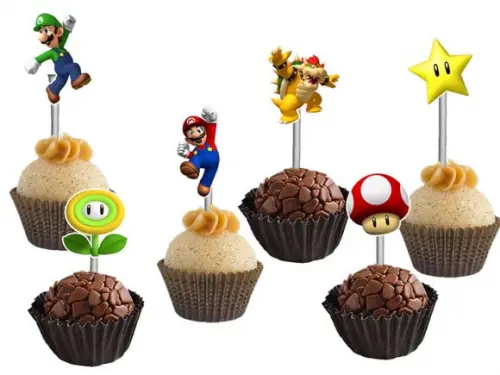 Topper para Docinhos Super Mario