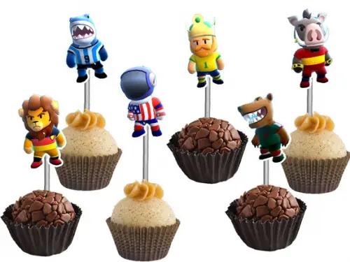 Topper para Docinhos Stumble Guys Time