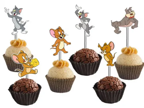 Topper para Docinhos Tom e Jerry