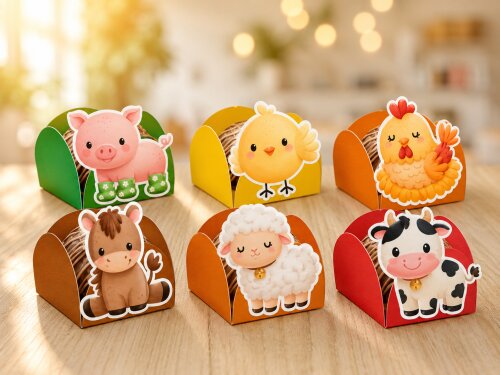 Kit 25 Forminhas para Doces Fazendinha Festa Infantil