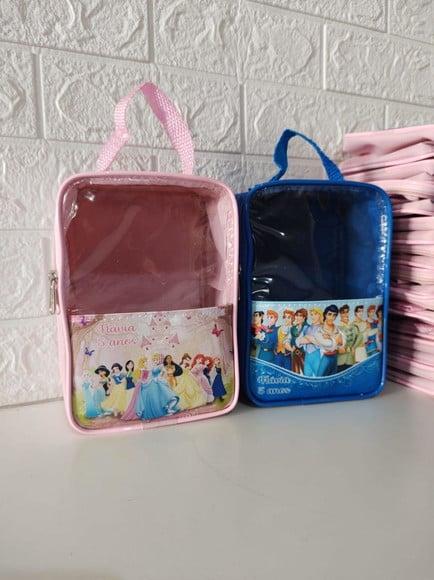 Bolsa com Alça e Visor Transparente Princesas