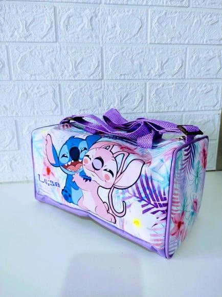 Mini Mala Viagem Personalizada Stitch Angel