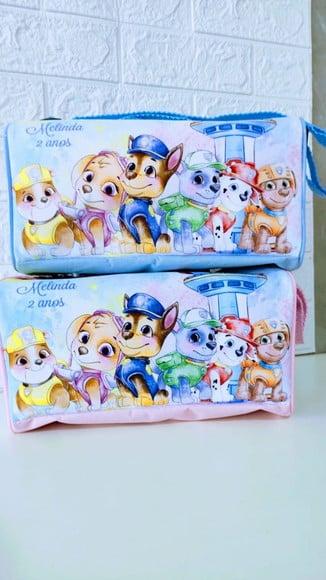 Mini Mala Personalizada Patrulha Canina Aquarela