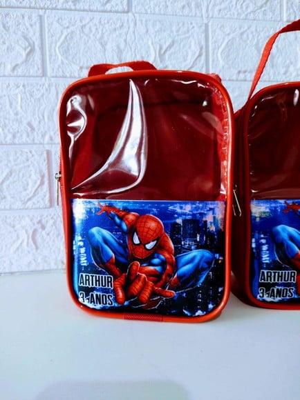 Bolsa com Visor Transparente Homem Aranha