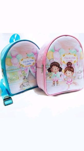 Mochilinha Personalizada Circo Candy Color