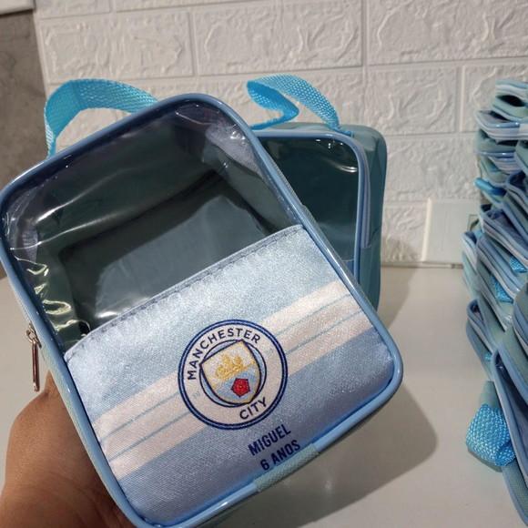 Bolsa com Alça e Visor Transparente Futebol