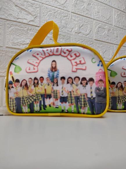 Bolsinha Meia Lua Personalizada Novela Carrossel