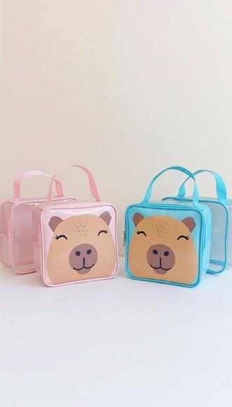 Frasqueira Plastico Cristal Transparente Capivara