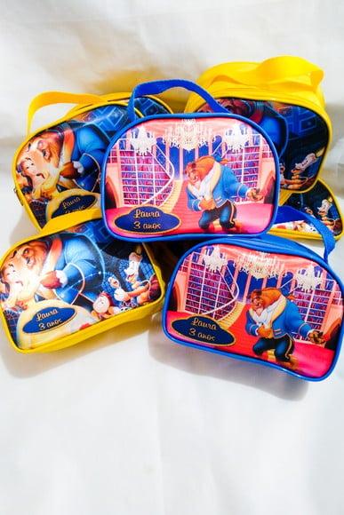 Bolsinha Lembrancinhas Personalizadas a Bela e a Fera