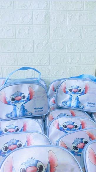 Bolsinha Meia Lua Personalizadas Stitch