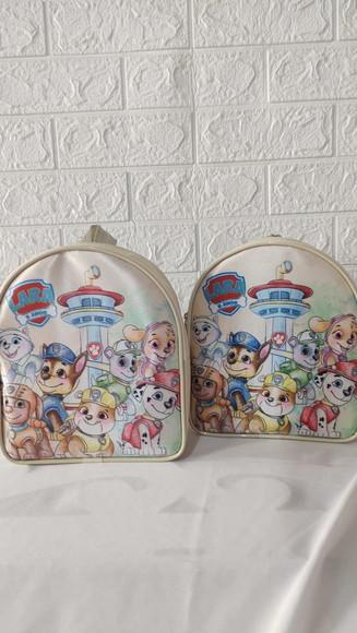 Mochilinha Personalizada Patrulha Canina Aquarela Clean
