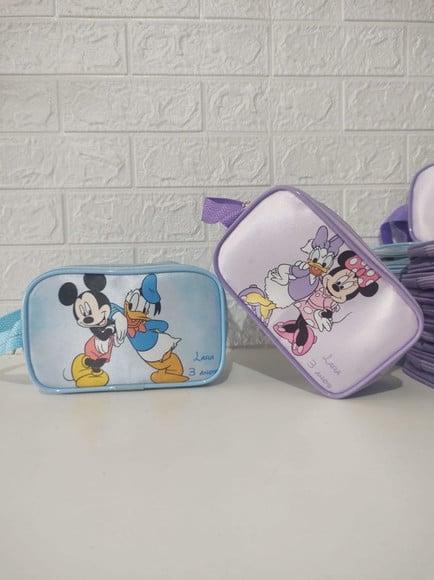 Estojo Escolar Turma do Mickey e Minnie