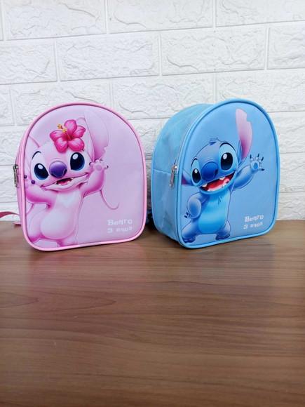 Mochilinha Personalizada Stitch e Angel