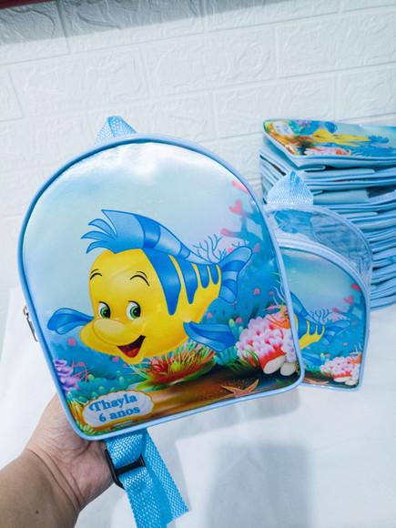 Mochilinha Personalizada Transparente Plastico Cristal