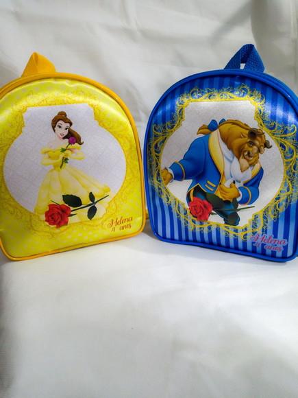 Mochilinha Personalizada a Bela e a Fera