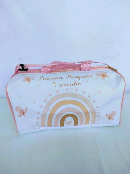 Mini Mala Viagem Personalizada Arco Íris Boho