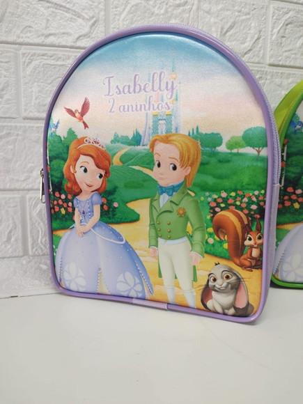 Mochilinha Personalizada Princesinha Sofia