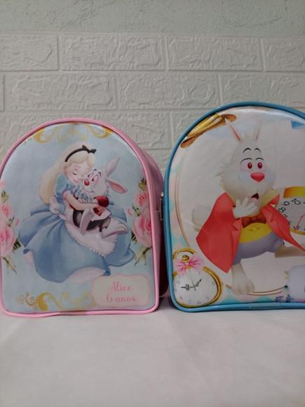 Mochilinha Personalizada Alice no Pais das Maravilhas