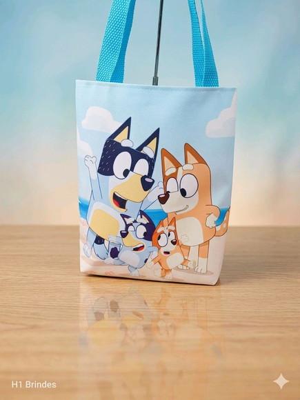 Ecobag Slim Blue Cachorrinhos