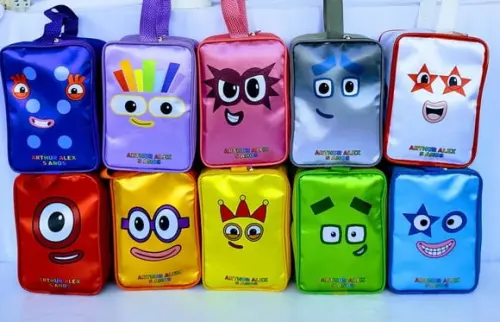 Bolsinha Retangular Personalizadas Numberblocks