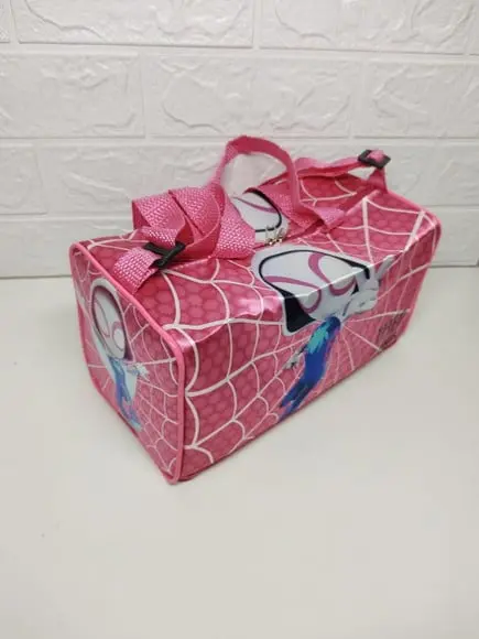 Mini Mala Personalizada Homem e Mulher Aranha