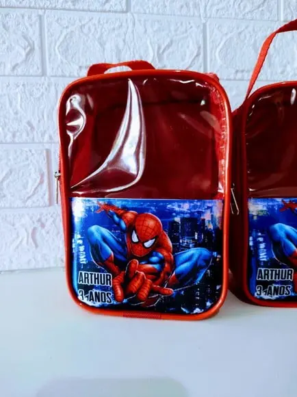 Bolsa com Visor Transparente Homem Aranha