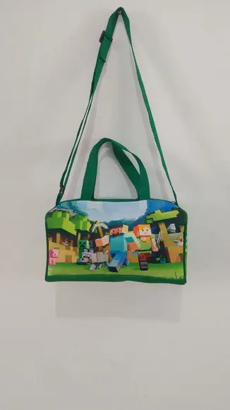 Mini Mala Viagem Personalizada Minecraft