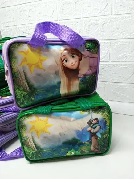 40 Retangular Personalizadas Enrolados Rapunzel