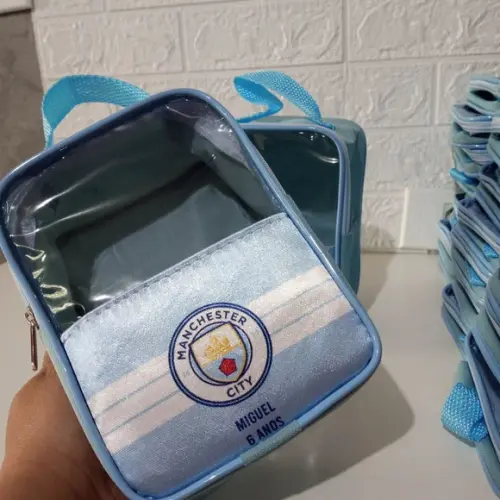 Bolsa com Alça e Visor Transparente Futebol