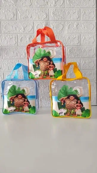 Frasqueira Quadrada Transparente 3d Moana