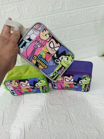 Bolsinha Personalizadas Jovens Titãns + Brinde