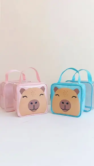 Frasqueira Plastico Cristal Transparente Capivara