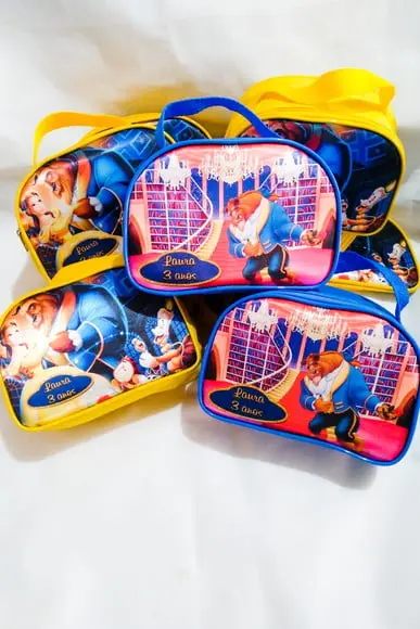 Bolsinha Lembrancinhas Personalizadas a Bela e a Fera
