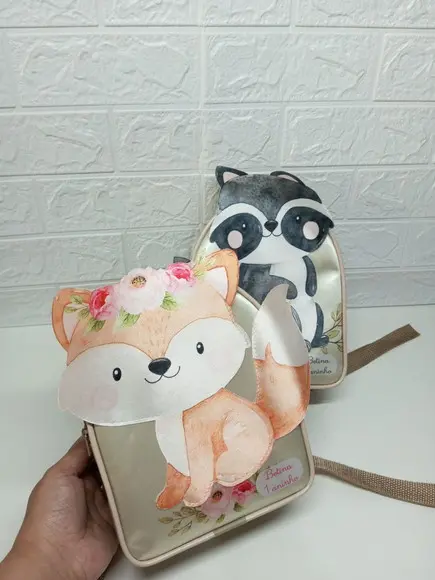 Mochilinha Personalizada 3d Bosque Encantado