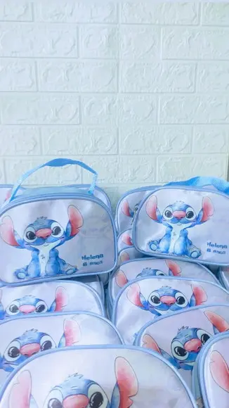 Bolsinha Meia Lua Personalizadas Stitch