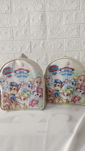 Mochilinha Personalizada Patrulha Canina Aquarela Clean